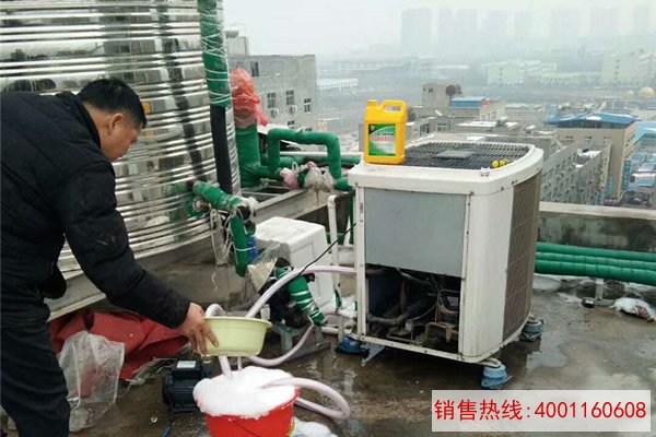 郑州微陌宾馆空气能除垢
