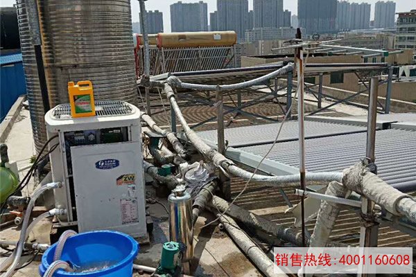 新郑龙湖艾龙宾馆空气能除垢