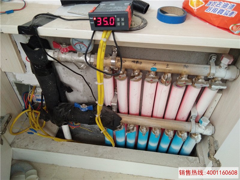 河南郑州龙湖镇正商瑞钻小区热水和冷暖工程案例